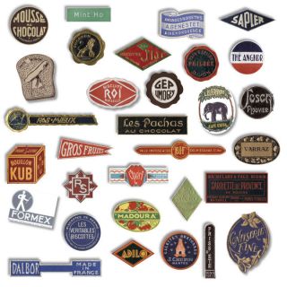 Retro Luggage Labels Stickers Vintage French Product