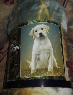 Gorgeous Labrador Puppy Royal Plush Raschel Blanket Brand New