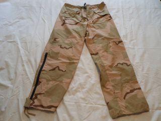 BDU Desert Camo Pants Medium Long Gortex Gore Tex Army