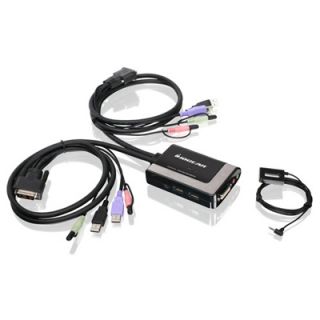IOGEAR GCS932UB 2 Port USB Cable KVM Switch with Audio