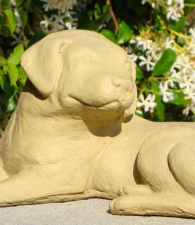 Labrador Retriever Puppy Stone Dog Garden Statue Art O