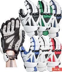Gait Hawkeye Lacrosse Gloves Color White Blue Size 13