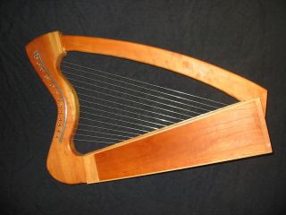Handmade Cherry Neo Celtic Wire Lap Harp with Tuning Wrench Included
