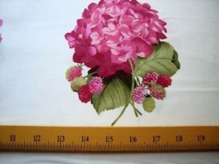 Lakehouse Pink Hyfrangea Corsage Fabric for Tableclothes Quilts