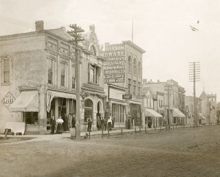 1910 Lake Mills Wisconsin Wi Main Street Large Photo
