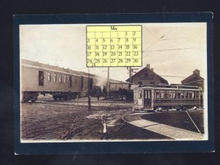 Lake Mills Wisconsin C NW Railroad Depot Train Station Repro Postcard