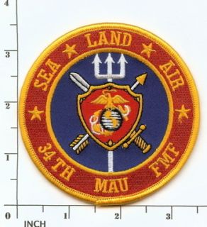 Marine Amphibious Unit FMF Repro Patch 34th Mau Sea Land Air