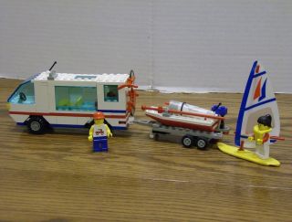 Lego 6351 City Town Vacation Surf N Sail camper w Instructions
