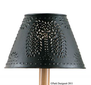 Lamp Shade Lamps Punched Metal Round Willow in Black 10 Diametter