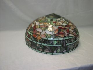 Stained Glass Floral Style Lamp Shade 18 Wide