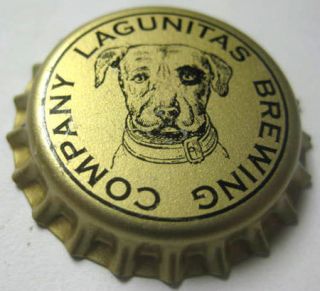 Lagunitas Brewing Company Gold Beer Crown Magnet Bottle Cap w Dog