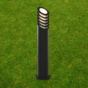 Black Halogen Aluminium Bollard Outdoor Garden Light 1086 730