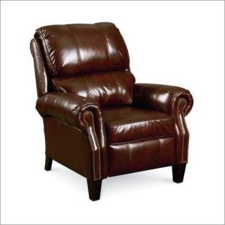 Lane Furniture Hogan High Leg Leather Recliner in Dark Brown