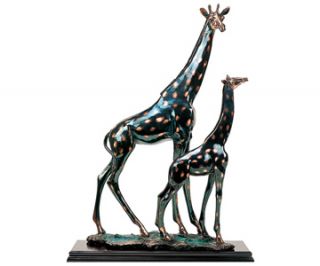 Giraffes Giraffe Animal Copper Statue