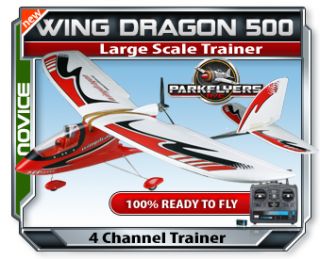 Wing Dragon 500 Large Scale Trainer RC Plane Airplane w Camera