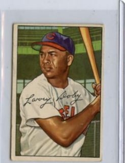 1952 Bowman Baseball 115 Larry Doby Cleveland Indians HOF