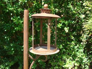Deck Railing Lantern Lights 2 Use Candle Battery Operated Lite