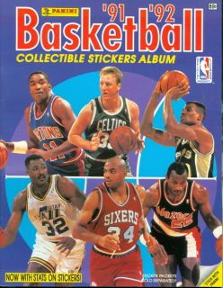 Basketball Yearbook Sticker Album Larry Bird Charles Barkley