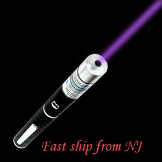 405nm 5mW Violet Purple Blue Ray Laser Pointer Pen Beam Light New