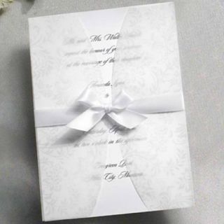 Laura Ashley Wedding Invitation Kit 100 White Butter