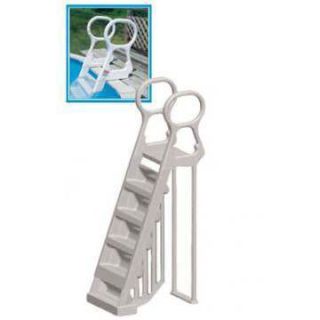 Latham Integrity Deck to Pool Above Ground Pool Ladder Gray AL512