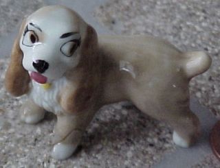 RARE 1956 Lady Tramp Dog Figurine 1 Wade Whimsie Figure Old Disney