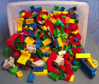 Large Lot of Lego Duplo Building Blocks Over 14 Pounds