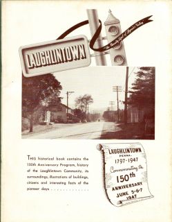 Laughlintown Penna 1767 1947 Book