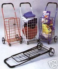 Folding Shopping Laundry Hamper Cart Portable