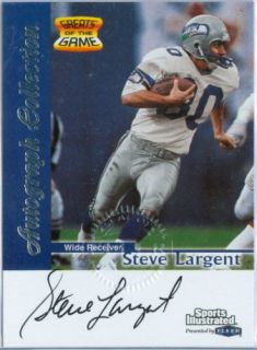 Steve Largent 99 Fleer Sports Illustrated GOTG Auto SP
