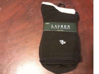 Lauren by Ralph Lauren Womens Socks Two Pack Size 9 11 NWT