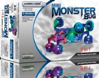 Laser Pegs Mini Monster Bug Building Kit 9 in 1