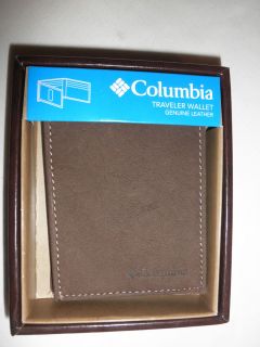 Special Read Description $25 Mens Columbia Leather Traveler Wallet