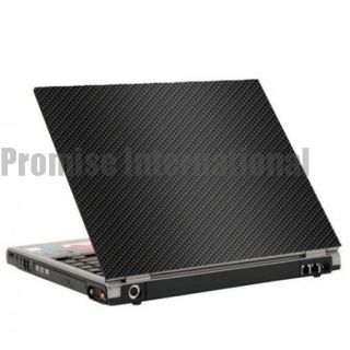 Black 3M Carbon Fiber Cover Sticker Skin For Up to 17 Laptop Computer