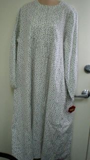 WOMENS CROFT & BARROW LONG FLORAL FLANNEL NIGHTGOWN SIZE 2X NEW WITH
