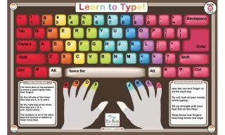 Learn to Type Keyboard Activity Placemat by Tot Talk
