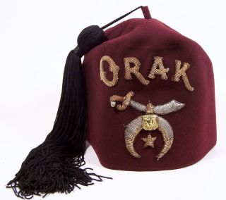 Orak Vintage Antique Fez Hat Tassel Size 7 1 8 Geo Lauterer Co Chicago