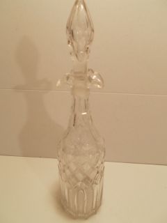 Vintage Lead Crystal Decanter with Top