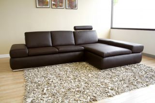 Fausto Recliner 100 Italian Leather Sectional Sofa Bed