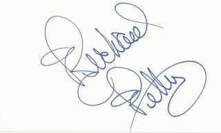Leah Remini Signed Autographed Auto 5 x 3 Index Card IDC Actress Model