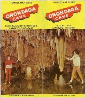 Brochure Onondaga Cave Route 66 Leasburg Missouri Daniel Boone