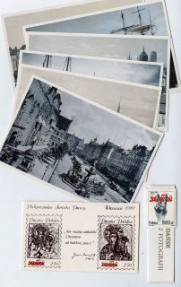 of 6 GDANSK POLAND Postcards SOLIDARNOSC Stamps LECH WALESA Time Cover