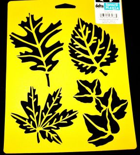Leaf Stencil Different Sizes Leaves Stencils Template Delta New 7 x