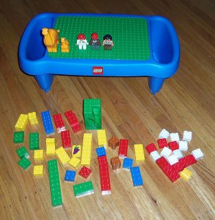 Lego Duplo Lot Table People Dinosaurs Other Pieces Mega Blocks