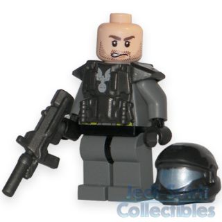Lego style HALO ODST Custom Carbon Color Minifig with Rifle   FREE USA