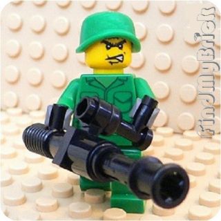 M728 Lego German Soldier Minifigure w Magazine Gun New
