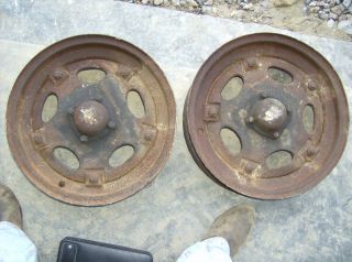 Farmall F20 Cast Front Wheels with Demountable Rims