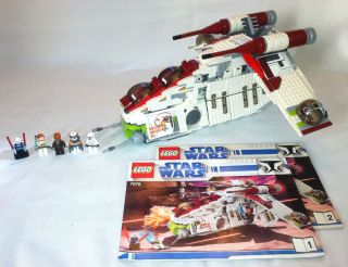 Lego Star Wars Republic Gunship Set 7676 Complete