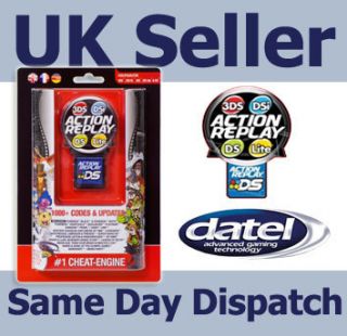 New Datel Action Replay Cheats for Nintendo DS DS Lite DSi DSi XL 3DS