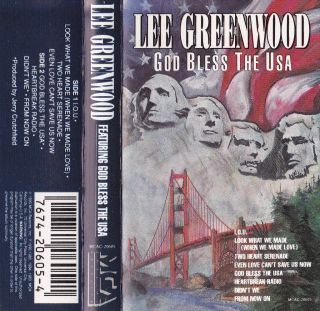 God Bless The USA Lee Greenwood Cassette 1994 In 076742060541